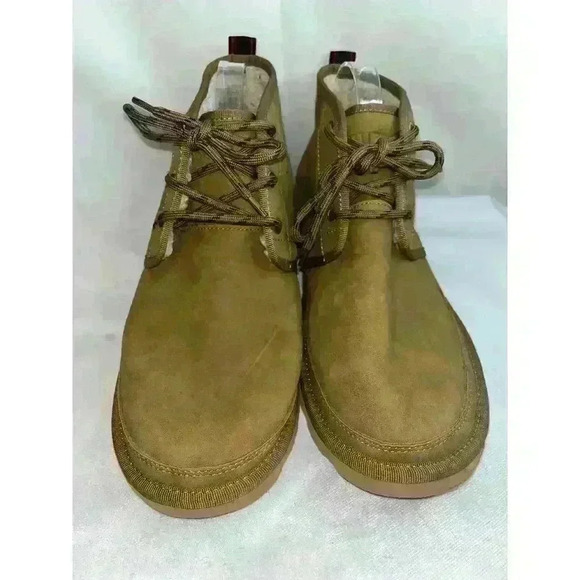 Men's‎ Guess GMWarren-C Mid Faux Fur Lined Tan Beige Textile Upper Boot Size 10 - Picture 2 of 8